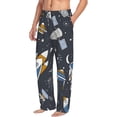 thumbnail image 2 of Balery Space Cars print Men's Pajama Pants,Ultra Lightweight Pjs,Lounge Pant-Large, 2 of 9