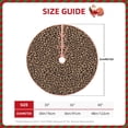 thumbnail image 2 of Balery Brown Leopard Printed Christmas Tree Skirt , Merry Christmas Party Christmas Tree Decoration,Adjustable Tree Skirt-30", 2 of 6