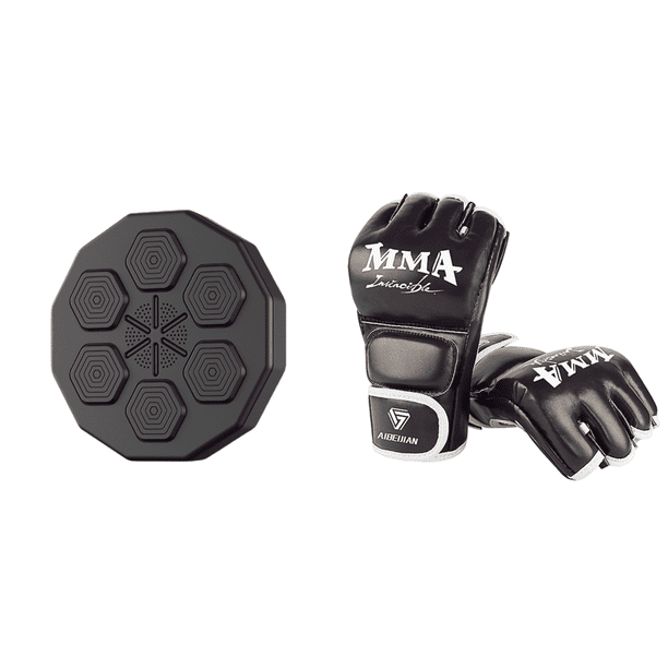 Music Rhythm Wall Target - Almohadilla de boxeo montada en la pared para niños y adultos (A)