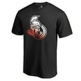 thumbnail image 2 of Men's Black Ottawa Senators Gradient Logo T-Shirt, 2 of 4