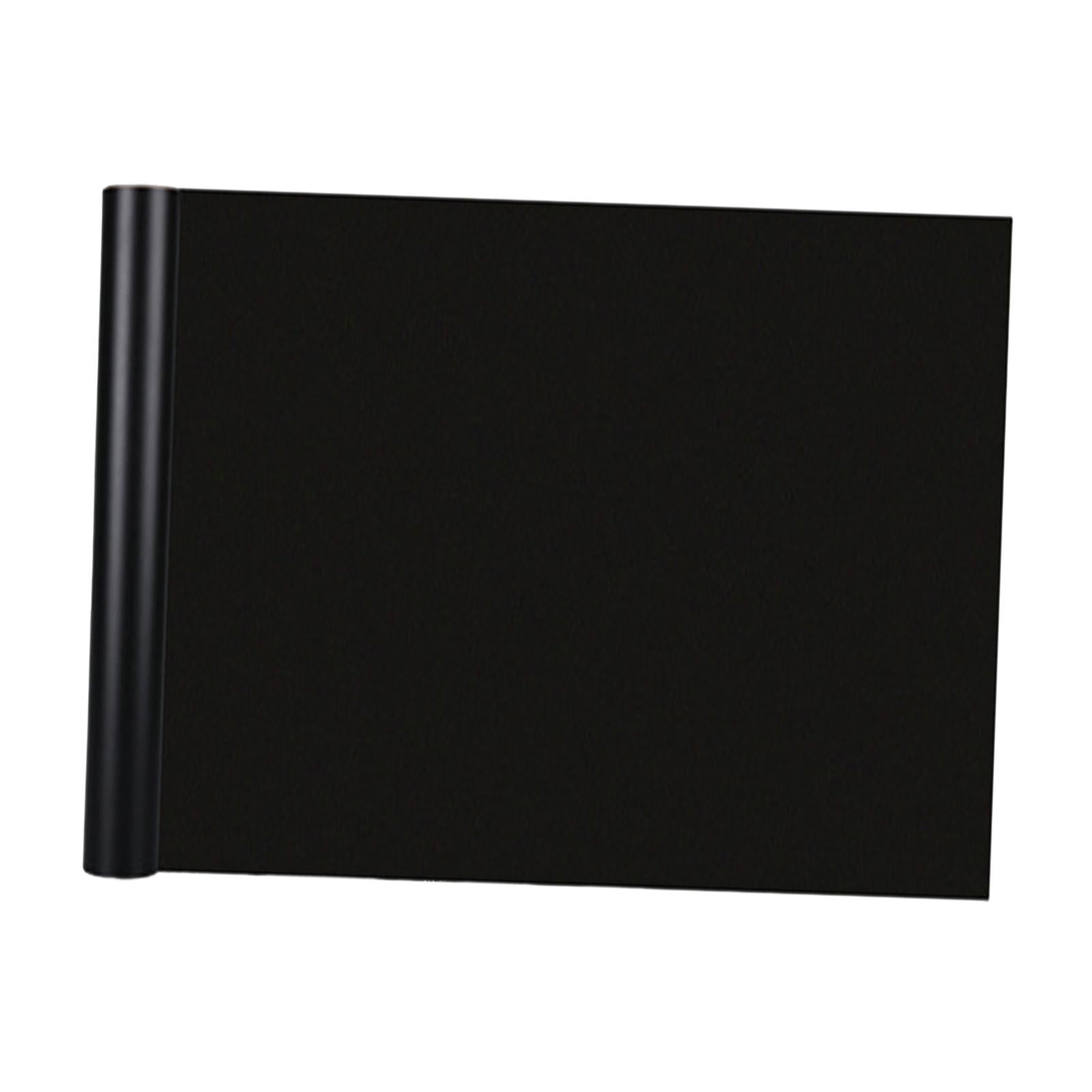 Dry Erase Whiteboard Sticker Kids Drawing Reusable without Damage Wallpaper Peel 60cmx2m black