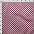 thumbnail image 4 of oneOone Cotton Cambric Magenta Fabric Gingham Check Sewing Material Print Fabric By The Yard 42 Inch Wide, 4 of 4