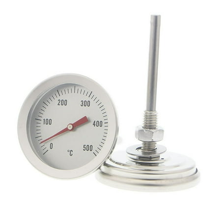 

BBQ Thermometer Stainless Steel Barbecue Charcoal Grill Smoker Temp Gauge Fahrenheit and Heat Indicator for Cooking Meat