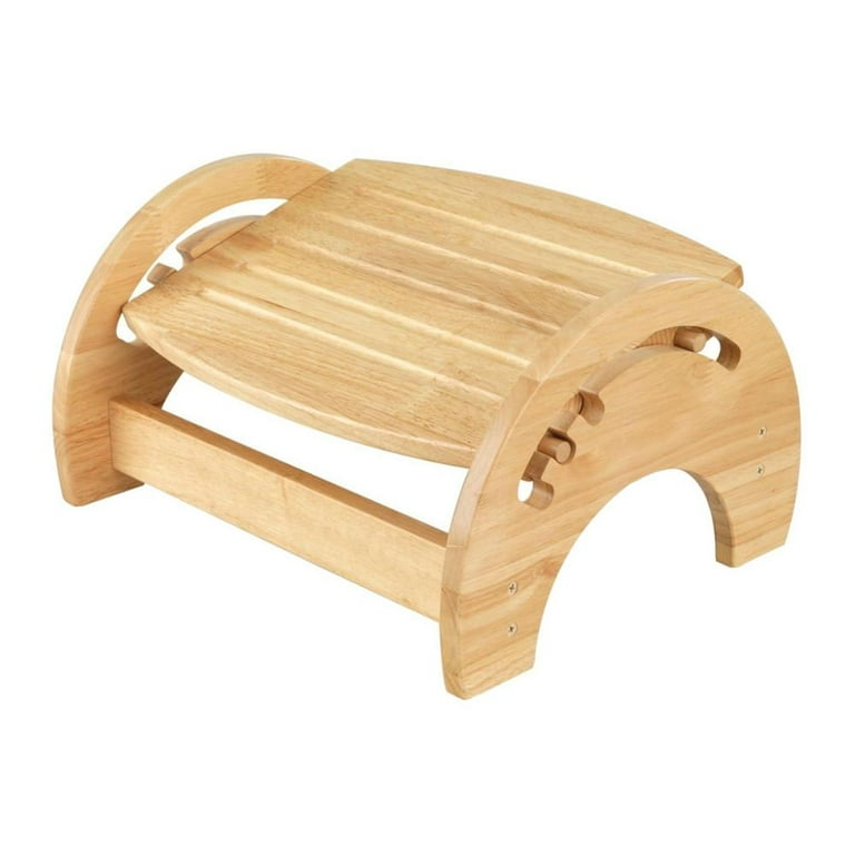 wooden foot rest under desk bamboo