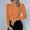 Orange, variant on Womens Turtleneck Sweaters Pullover Cozy Blue Sweater Casual Long Sleeve Knit Shirts Tops for Women
