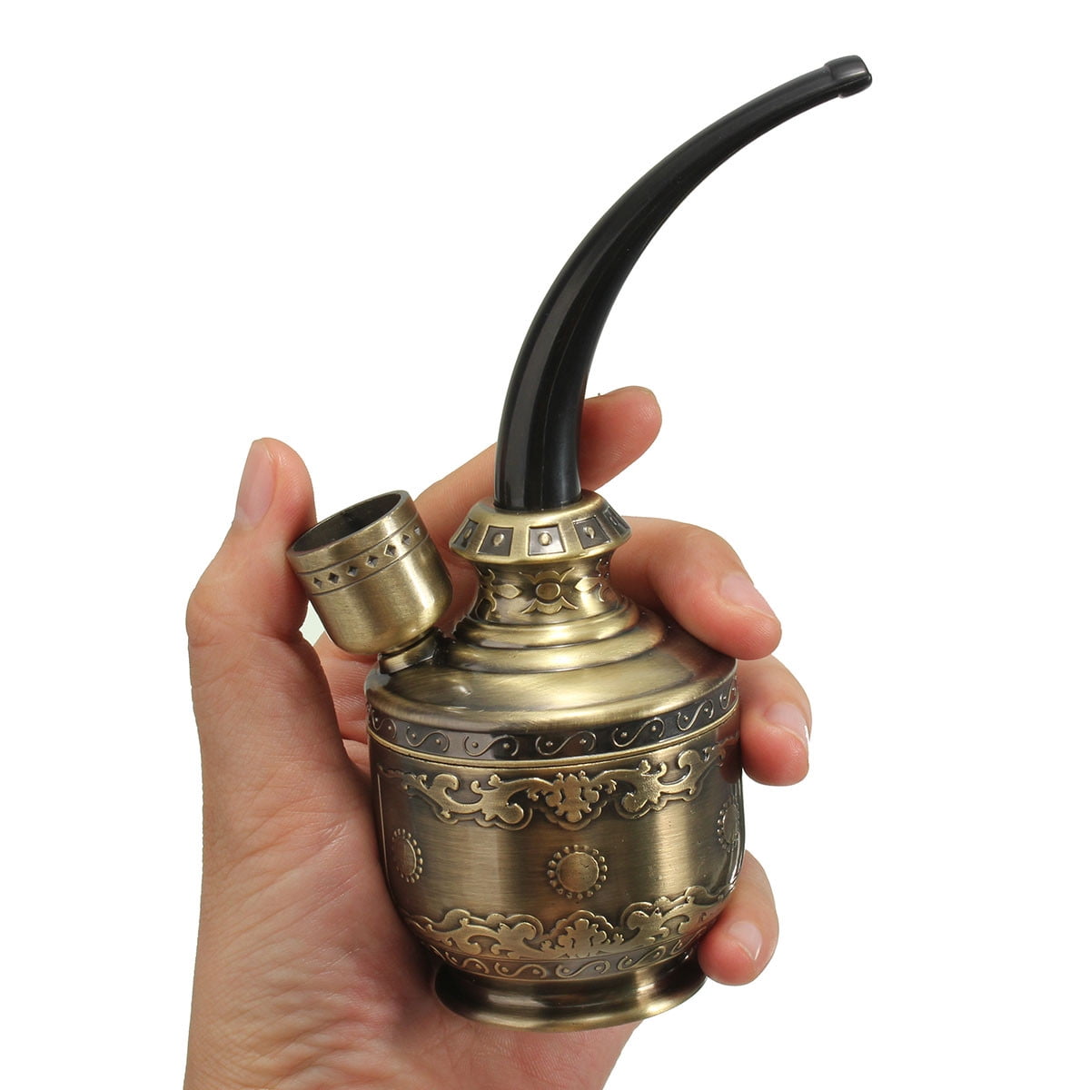 1pc Embossed Smoking Pipe Tobacco Cigarettes Cigar Filter Pipes Gift