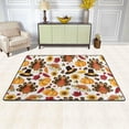 thumbnail image 2 of Dreamtimes Thanksgiving Day Party Area Rug, 36"x24" Fall Turkey Pumpkins Non-Slip Washable Indoor Door Mat, Absorbent Floor Mat for Bedroom Kitchen Entryway Bathroom, 2 of 7