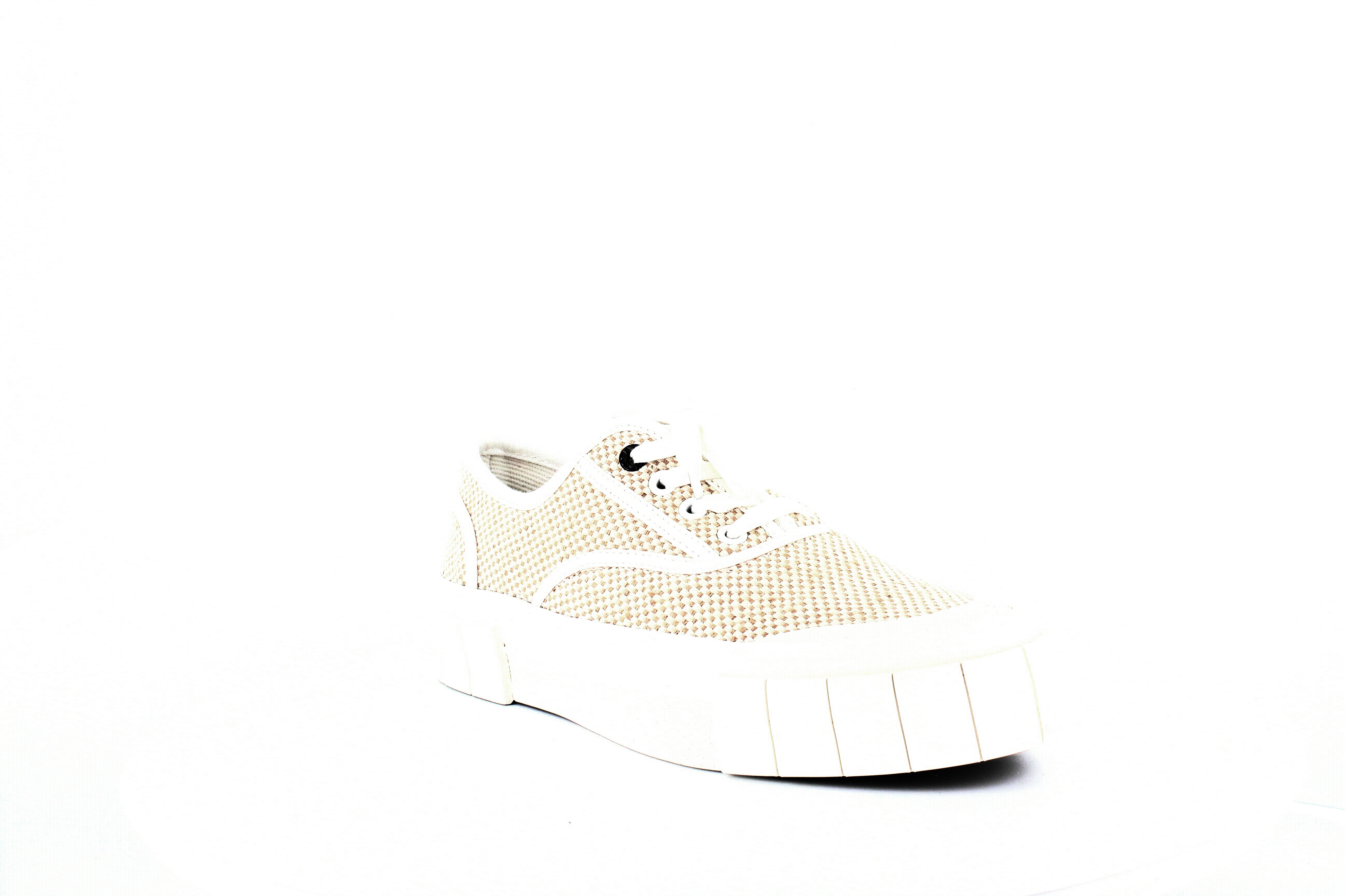 woven platform sneakers