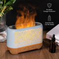 thumbnail image 2 of Earnest Living Essential Oil Diffuser Classic Flame Diffuser 200ml Timers Night Lights and Auto Off Function Home Office Humidifier Aromatherapy Diffusers for Essential Oils, 2 of 8