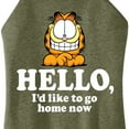 thumbnail image 3 of Garfield - Hello Go Home Now - Juniors High Neck Tank Top, 3 of 5