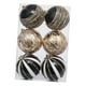 thumbnail image 5 of 6 bolas navideñas decorativas para el hogar, ideales para colgar en el árbol de Navidad. Oro negro, 5 of 9