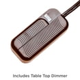 thumbnail image 6 of Possini Euro Design Julius Modern Table Lamp 27" Tall Copper Drip Ceramic with Table Top Dimmer Fabric Rectangular Shade for Bedroom Living Room House, 6 of 9