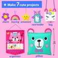 thumbnail image 3 of SHIBA-My First Sewing Kit for Kids Age 5 6 7 8 9 10 11 12 Beginner Art & Craft, Includes 6 Easy Projects Dolls and Pillows, Instruction & Plush Felt Materials for Learn to Sew, Embroidery Skills, 3 of 4