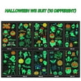 thumbnail image 3 of Glow in the Dark Halloween Temporary Tattoos for Kids - Luminous Washable Fluorescent Decals for Parties and Birthday Events - A, 3 of 8