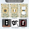 thumbnail image 3 of Yayeee Blank Wall Plate Cover 1-Gang 4.5"x2.7" Home Unused Decorative Outlet, Floral Birds Pattern, 3 of 7