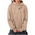 thumbnail image 2 of Heisall Womens Hoodies Halloween Print Hooded Longline Sweatshirts Long Sleeve Pocket 2025 New Arrival Autumn Winter, 2 of 3