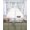 Grey, light blue, variant on Dark Blue Grey Botanical Swag Curtains for Living Room/Bedroom Windows, Spring Floral Summer Farmhouse Kitchen Curtains and Valances Set 36 Inch Length, Light Filtering Swags Valance Curtain Panels
