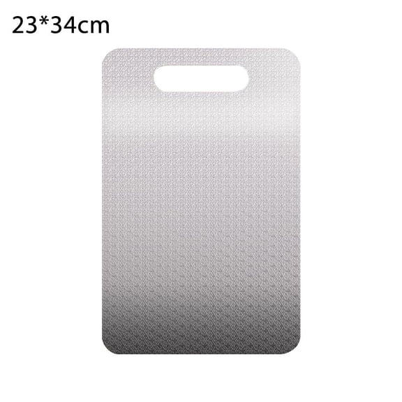 SharkTRUE Durable Stainless Steel Cutting Board, Non-Porous & Dishwasher Safe, 13.38" x 9.05"