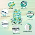 thumbnail image 6 of Tcbosik Folding Beach Chair with 5-Position Adjustable Backrest for Adults, Lightweight & Portable Backpack Chair with Cooler Pouch and Side Pockets, Headrest and Towel Bar for Camping, Sand, Lemon, 6 of 9