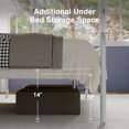 thumbnail image 6 of Novilla Metal King Size Bed Frame - Modern Minimalist Victorian Style with Headboard, 6 of 7