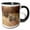 Black/White, variant on 3drose, Mule Deer Buck Autumn Landscape., 11oz Two-tone Green Mug