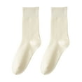 thumbnail image 2 of Womens Retro Color Thin socks - Breathable Soft Casual Socks Comfort Above Ankle Socks, 2 of 8