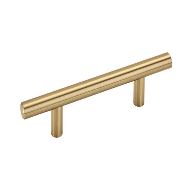 Bar Pull Amerock, barra en T contemporánea, 7,62 cm, bronce champán