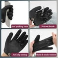 thumbnail image 3 of 2Pcs Fishing Gloves with Magnet Release - Professional Anti-Slip Catch Fish Gloves,Puncture Proof Ice Fishing Glove for Handling,Catching,Cleaning,Hunting,Fisherman Fishing Accessories Black, 3 of 5