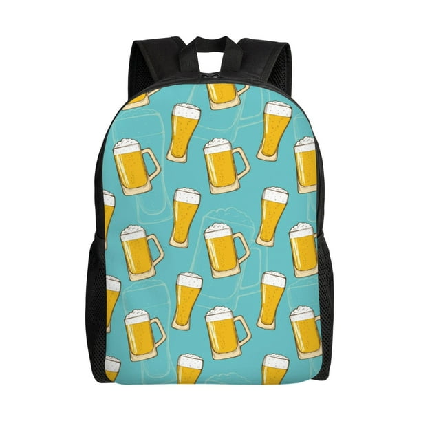 Disketp Beer Mochila Unisex de Apertura Lateral Completa, Mochila para Laptop para Escuela, Trabajo y Viajes