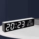 thumbnail image 3 of Despertador calendario de espejo LCD de tiempo / Pantalla de temperatura para escritorio de oficina interior Viajes de escritorio BLESIY Despertador digital, 3 of 6