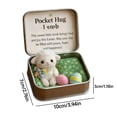 thumbnail image 2 of Easter Pocket Hug Box Felt Figurine Set – Mini Bunny, Chick, Lamb & Moai Plush Toys in Tin Case ,  Portable Holiday Gift for Easter Baskets, Kids & Loved Ones, 2 of 5