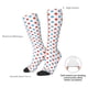 thumbnail image 4 of Fotbe Red Blue Polka Dots Calcetas Divertidas Estampadas para Hombre y Mujer, Calcetas de Algodón hasta la Rodilla para Caminar, Correr, Enfermería y Embarazo, 4 of 6
