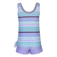 thumbnail image 5 of Womens Swimsuits Plus Size Vintage Print Strappy Back Tankini Set Two Piece Swimdress Panty Bathing Suit Beachwear Swimwear, 5 of 6