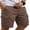 Brown, variant on Mens 9" Cargo Shorts Stretch Waist Shorts Hiking Summer Casual Premium Twill Cotton Short