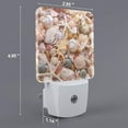 thumbnail image 2 of Salouo Colorful Seashells for Night Lights Plug into Wall 1 Pack, 0.5W Plug in Night Light with Dusk-to-Dawn Light Sensor LED Nightlight for Bathroom, Adult, Hallway-US, 2 of 7