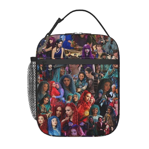 Reusable Lunch Bags Insulated Lunch Box Durable Descendants 3 For Office Work Picnic Travel Zipper Lunch Tote Bag