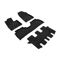 3D MAXpider 2016-2020 Fits Kia Sorento 7-Seat Elegant Woven Nylon Black 1st 2nd 3rd Row Floor Mat L1KA03004709