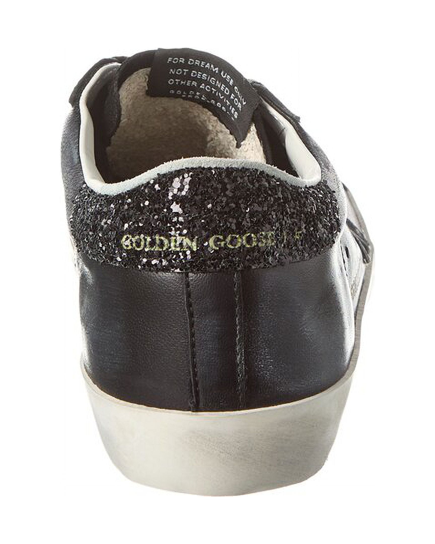 Golden Goose Superstar Leather u0026 Glitter Sneaker