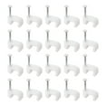 thumbnail image 1 of Clip de cable, paquete de 100, clips de cable de 7 mm con clavo, abrazaderas de cable en círculo, tachuelas de cable, clips de cordón, 1 of 6
