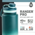 thumbnail image 6 of TAL Stainless Steel Ranger Water Bottle 40oz, Ombre Green, 6 of 6
