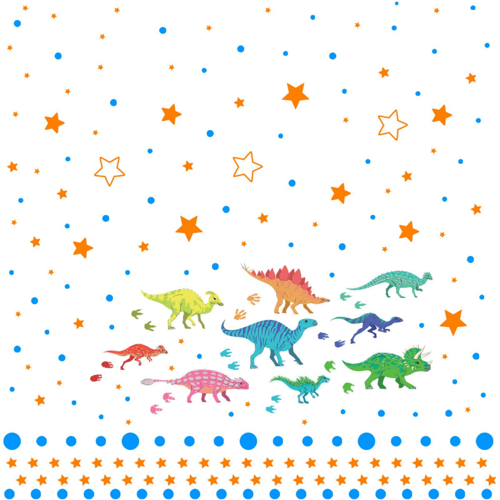 Glow in The Dark Dinosaur Wall Decals,Glowing Stickers for Ceiling,Boys Bedroom Decoration,Large Luminous Removable Dinosaur Wall Decor for Nursery,Kids Birthday Gift