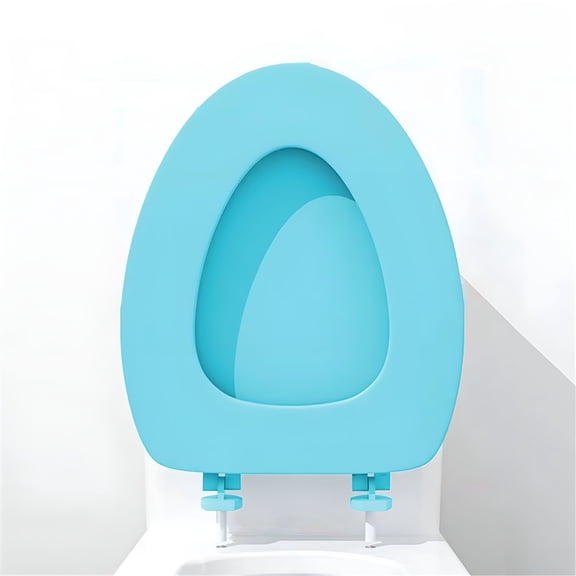 LAMIRO Cushion Soft Toilet Seat Oval Toilet Seat Soft Elongated Toilet Seat Soft With Comfort Foam Cushioning Fits All Standard Size Fixtures Easy To Install