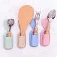 thumbnail image 4 of AMERTEER HLONK Wall Mount Tablespoon Rice Scoop Fork Spoon Holder Sucker Household Kitchen Tool, 4 of 10
