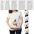 thumbnail image 3 of gakvov Maternity Shirts For Pregnant Women Plus Size Mama Shirt Pregnancy Announcement Shirts Christmas T-Shirt Elk Snowman Cartoon Print Maternity Clothing Crew Neck Short Sleeve Pregnancy Top, 3 of 5