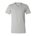 thumbnail image 1 of Camiseta unisex CVC Jersey con cuello en V Bella + Lienzo ATHLETIC HEATHER 3XL 3005CVC, 1 of 3