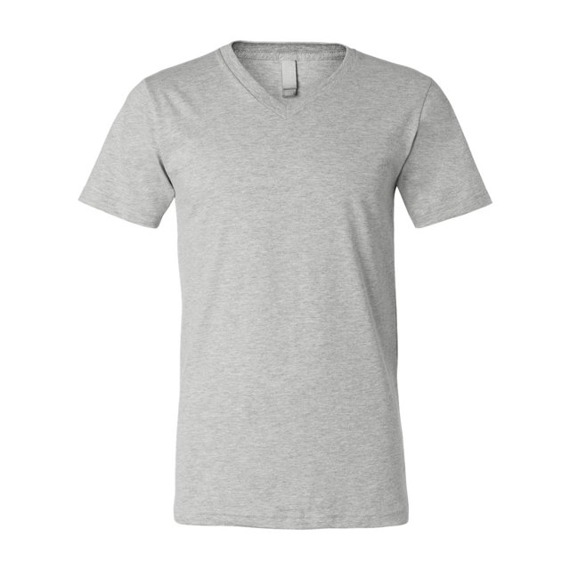Camiseta unisex CVC Jersey con cuello en V Bella + Lienzo ATHLETIC HEATHER 3XL 3005CVC