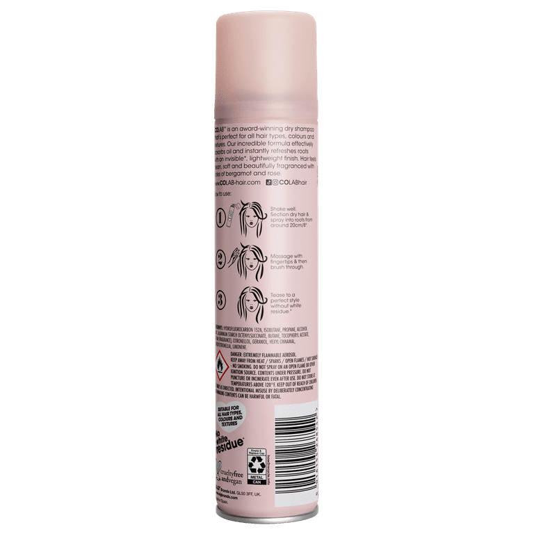 COLAB Dry Shampoo Original - Bergamot and Rose Scented - 4.1 oz 
