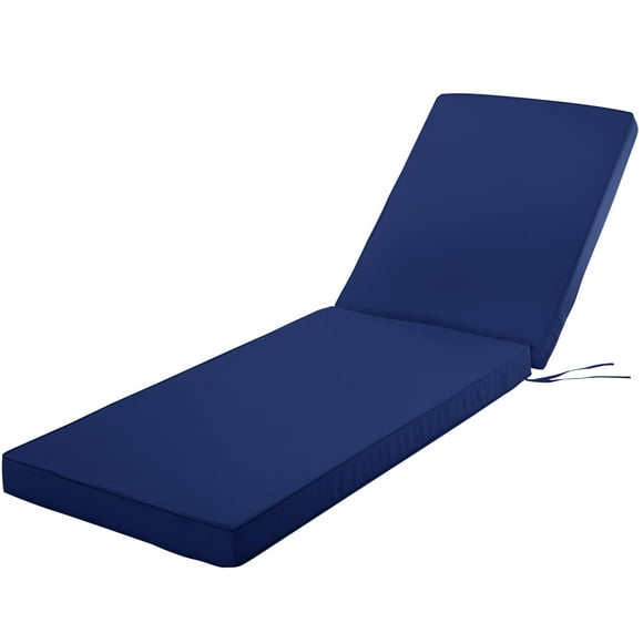Comcaver Cojín para tumbona para muebles de exterior, impermeable, resistente a la decoloración y al desgarro, cojines para tumbona para patio, césped, piscina, resort, hotel, 72 x 21 x 3 pulgadas, co