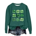 thumbnail image 3 of Vestido de Manga Larga de una Línea para las Mujeres Niños de San Patricio de la Impresión de la Sudadera con Capucha Forrada de Lana, Casual Suelto de Manga Larga Cuello Redondo para los Niños, 3 of 5