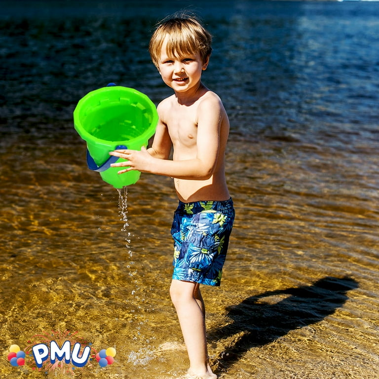 Lotvic Beach Toy Set, 19 Pcs Sand Toys, Bucket And Spade Beach Set